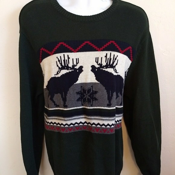 christmas moose sweater